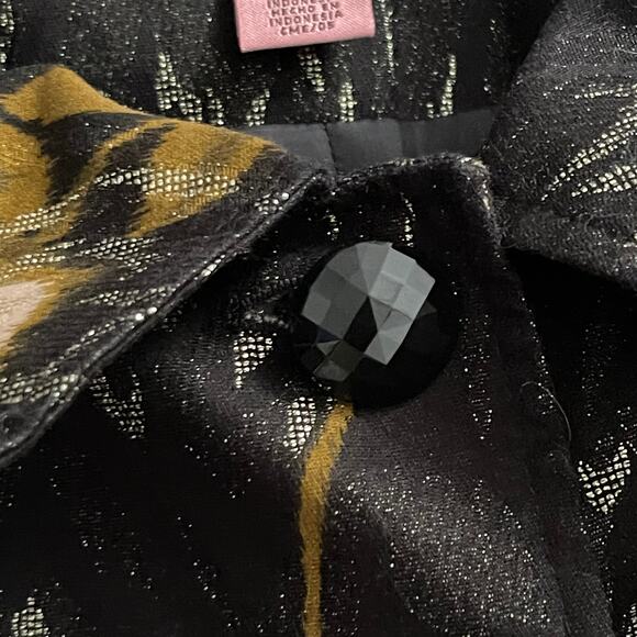 Bandolino Women's Brocade Fashion Classic Blazer Jacket Size 12 - Picture 3 of 7